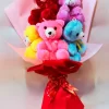 Rainbow Teddy Bear Bouquet Cute & Colorful Gift Arrangement