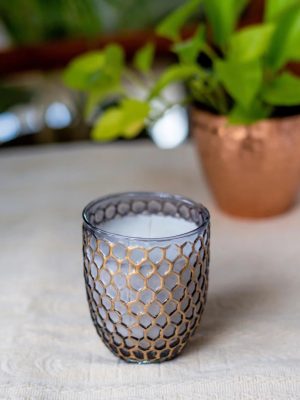 Luxury Honeycomb Glass Scented Candle Elegant Home & Gift Décor