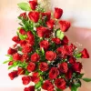 Premium 60 Red Roses Basket Arrangement – Grand Luxury Floral Gift