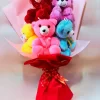 Rainbow Teddy Bear Bouquet Cute & Colorful Gift Arrangement