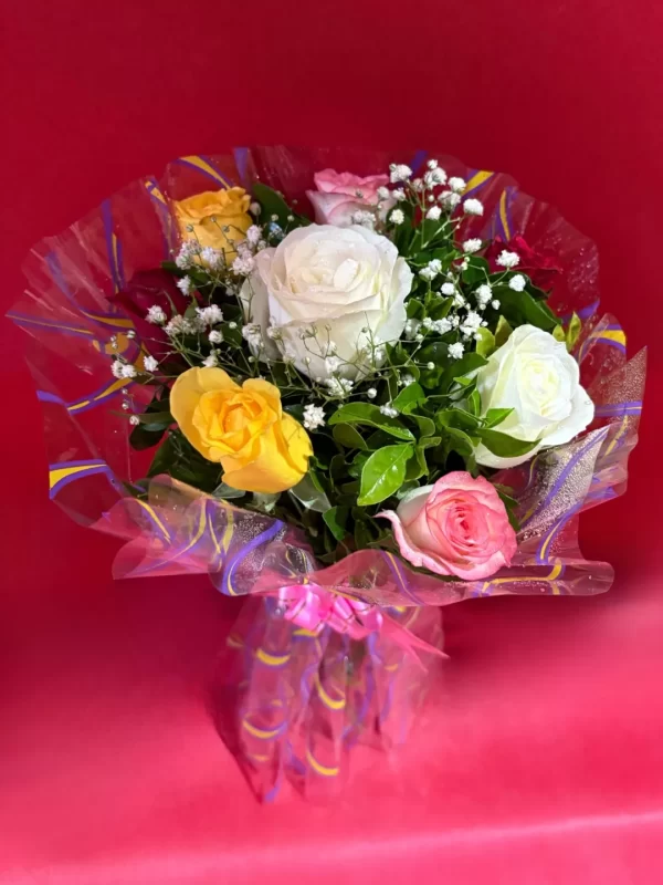 3-6915a0dbd8196 Vibrant Mixed Rose Bouquet
