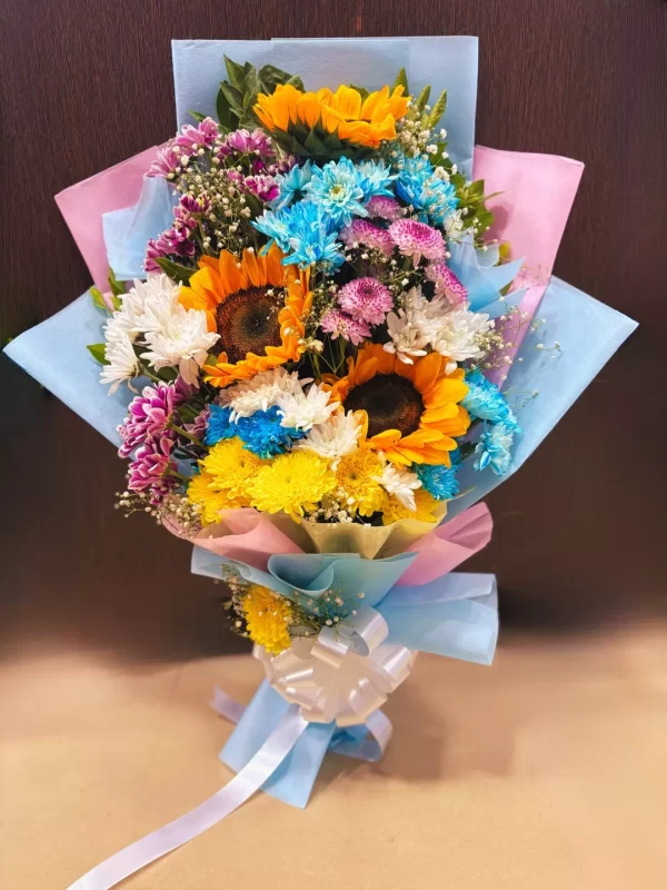 3-69215823162db Vibrant Sunflower & Mixed Chrysanthemum Grande Bouquet