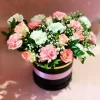 4-6915a0a804c07 Elegant Pink & White Floral Box Arrangement