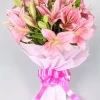 4-6921c27f227ff Elegant Pink Lily Blossom Bouquet