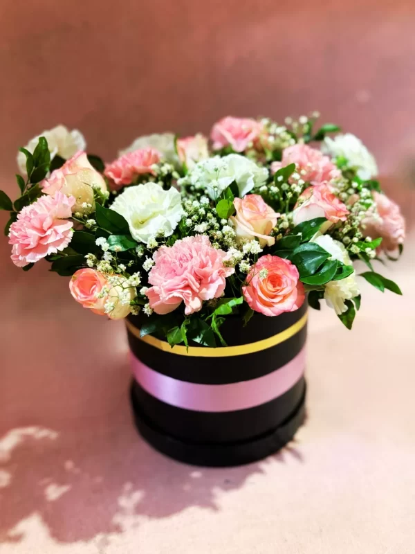 5-6915a0a90ef24 Elegant Pink & White Floral Box Arrangement