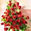 Premium 60 Red Roses Basket Arrangement – Grand Luxury Floral Gift