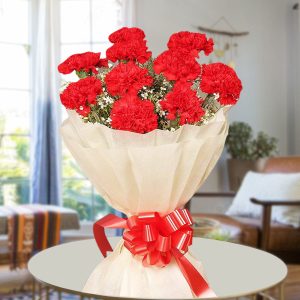 GW-0053 Red Carnations Bouquet