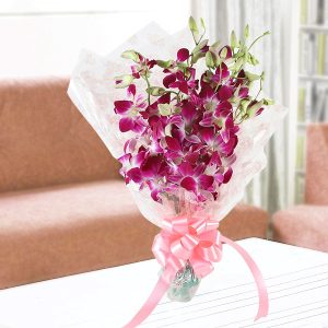 GW-0066 Exotic Purple Orchids Bouquet