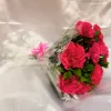 12 Pink Carnations Hand Bouquet