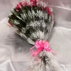 12 Pink Carnations Hand Bouquet