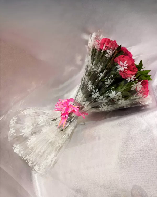 12 Pink Carnations Hand Bouquet