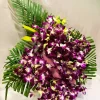 Purple Orchids Floral 3Feet Basket Arrangement