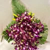 Purple Orchids Floral 3Feet Basket Arrangement