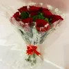 10 Red Roses Hand Tied Bouquet