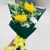 2 Yellow Sunflowers Mixed Hand Bouquet