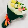 15 Mixed Color Roses Hand Bouquet