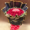 45 Red Roses with Pink Center Luxury Bouquet