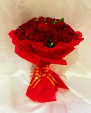 30 Red Roses Hand Tied Bouquet