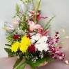 Mixed Lily Chrysanthemum Basket Flower Arrangement