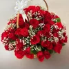 100 Red Roses Basket Arrangement