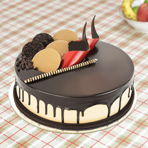 Elegant Chocolate Drip Cake with Designer Toppings