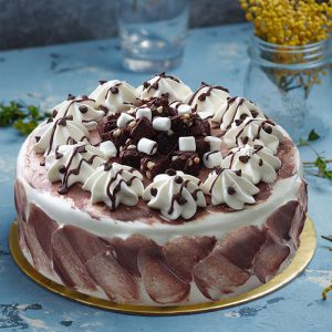 Choco Brownie Marshmallow Cream Cake
