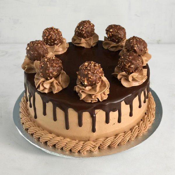 Ferrero Rocher Chocolate Drip Cream Cake