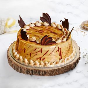 GWCK-10125 Butterscotch Caramel Cake with Chocolate Garnish
