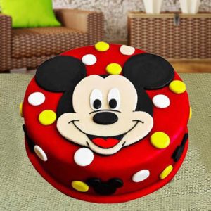 Mickey Mouse Theme Fondant Cake