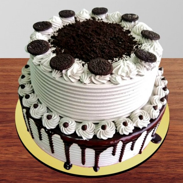 Two-Tier Oreo Chocolate Drip Celebration Cake