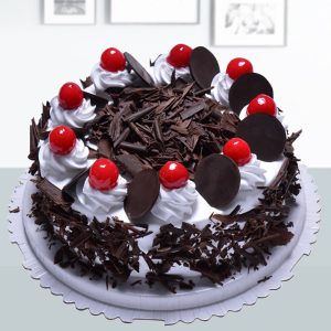 Classic Black Forest Cake with Cherries & Chocolate