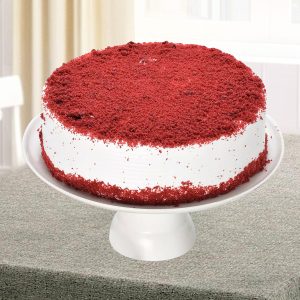 Classic Red Velvet Cake with Cream Frosting