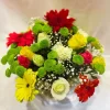 Mixed Gerbera Rose Basket Arrangement