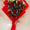 7 Red Roses 7 Dairy Milk Bouquet