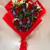 7 Red Roses 7 Dairy Milk Bouquet