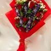 7 Red Roses 7 Dairy Milk Bouquet