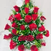 20 Red Roses Basket Arrangement