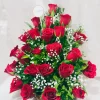20 Red Roses Basket Arrangement