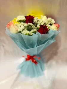 10 Mixed Color Rose Bouquet