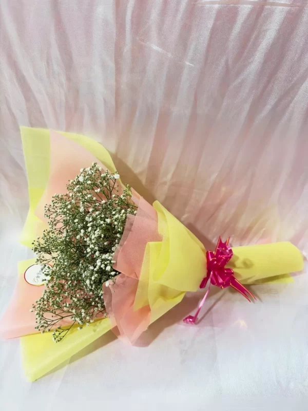 White Gypsophila Baby Breath Bouquet