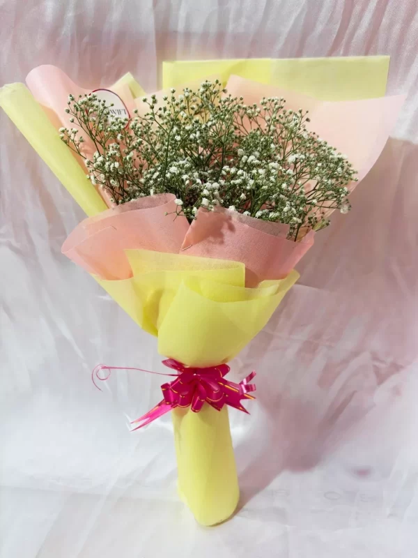 White Gypsophila Baby Breath Bouquet