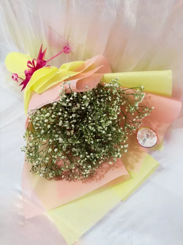 White Gypsophila Baby Breath Bouquet