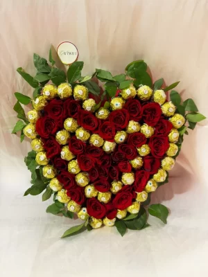 gw-00223-1-698345ff913fd 50 Red Roses Heart 50 Chocolate Arrangement