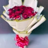 20 Red Roses Baby Breath Bouquet