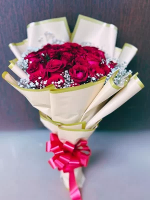 gw-00225-4-69834643ce9e6 20 Red Roses Baby Breath Bouquet