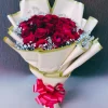 20 Red Roses Baby Breath Bouquet