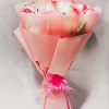 10 Pink Roses Hand Bouquet