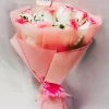 10 Pink Roses Hand Bouquet