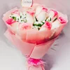 10 Pink Roses Hand Bouquet