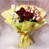 24 Mixed Roses Hand Tied Bouquet